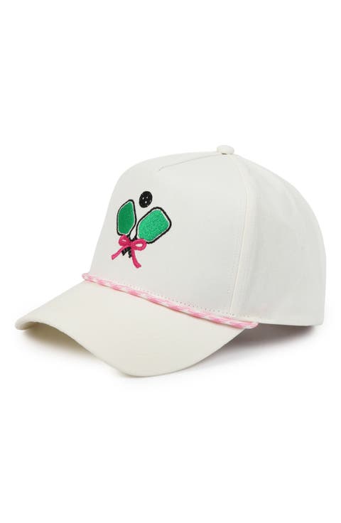 Pickleball Embroidered Cotton Baseball Cap