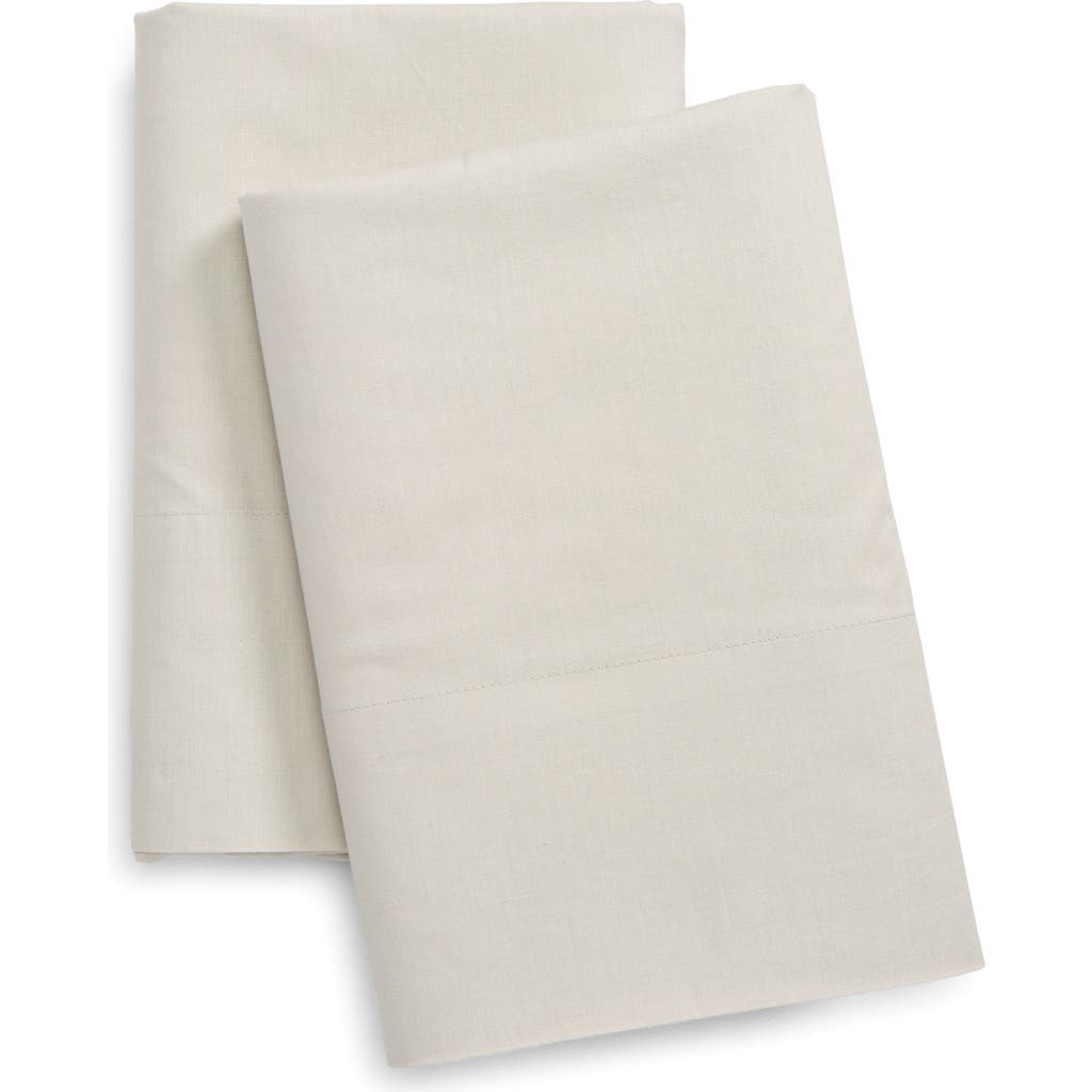 Nordstrom At Home Percale Pillowcases In Grey Vapor