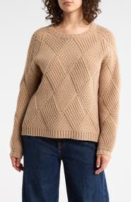 Elodie Diamond Knit Sweater