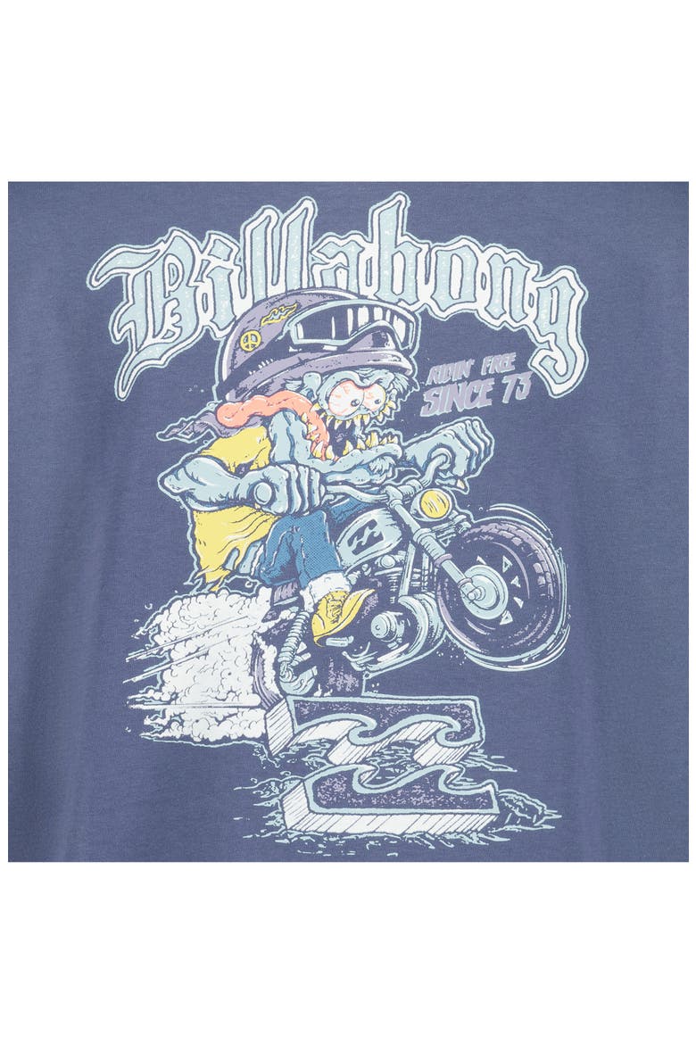Kids' Cafe Racer Graphic Long Sleeve T-Shirt, Alternate, color, ODYSSEY GREY