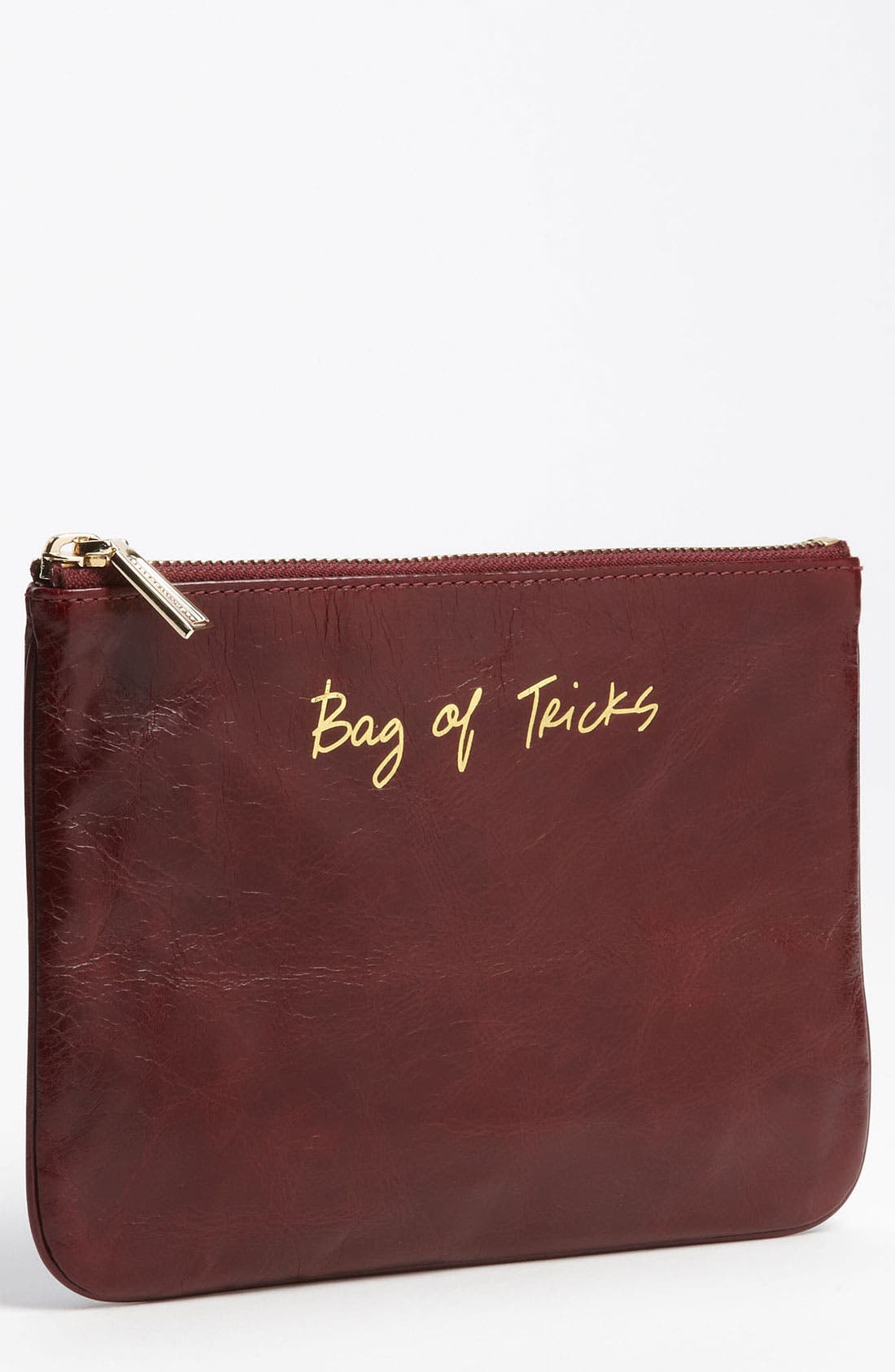 'Erin - Bag of Tricks' Pouch, Main, color, BURGUNDY/  BAG OF TRICKS