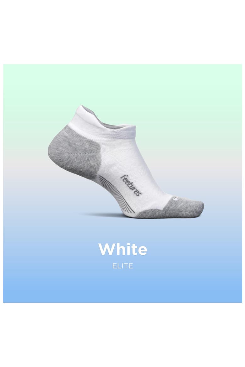 Elite Max Cushion No Show Tab Ankle Socks  Sport Sock with Targeted Compression, Alternate, color, Pearl