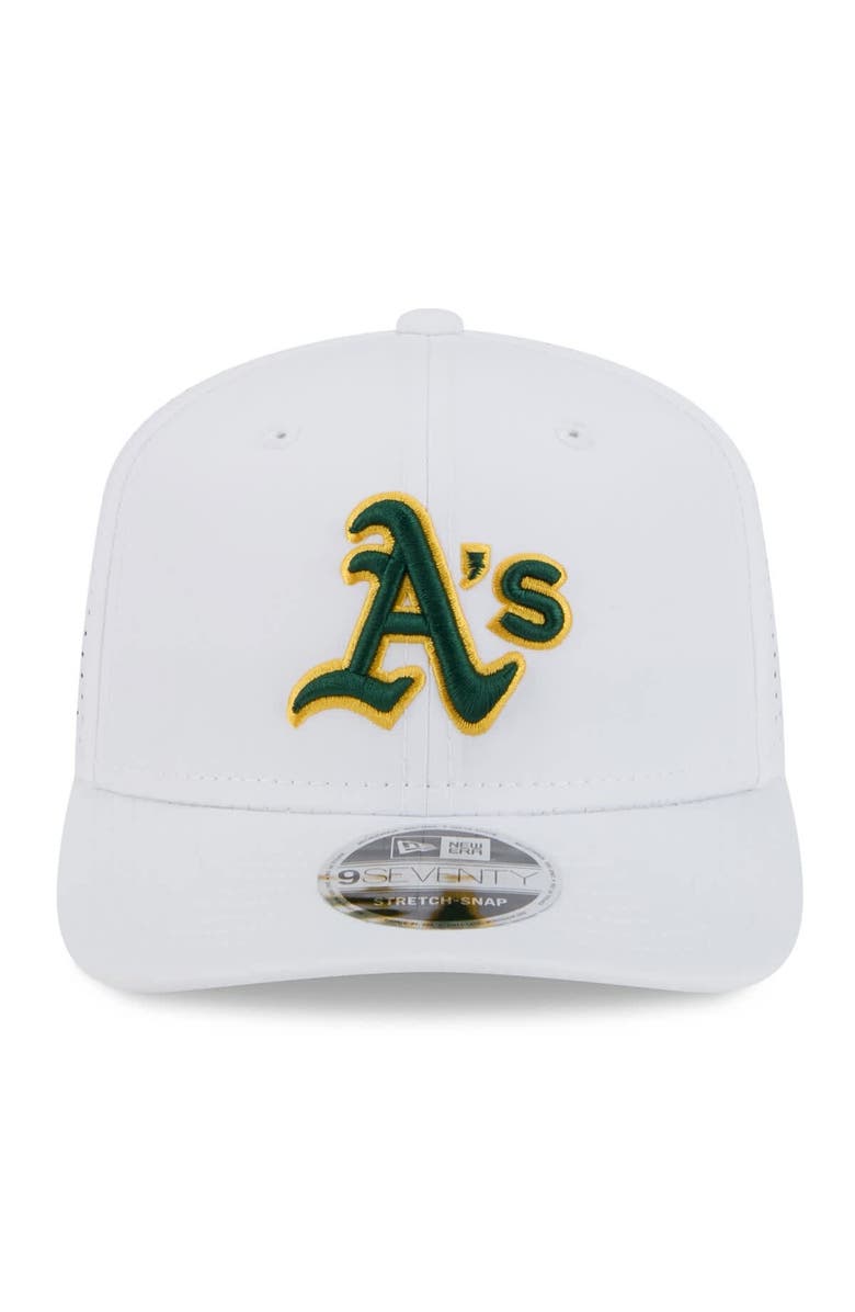 New Era Men's New Era  White Athletics 2025 Spring Training 9SEVENTY COOLERA Stretch-Snap Hat, Alternate, color, 