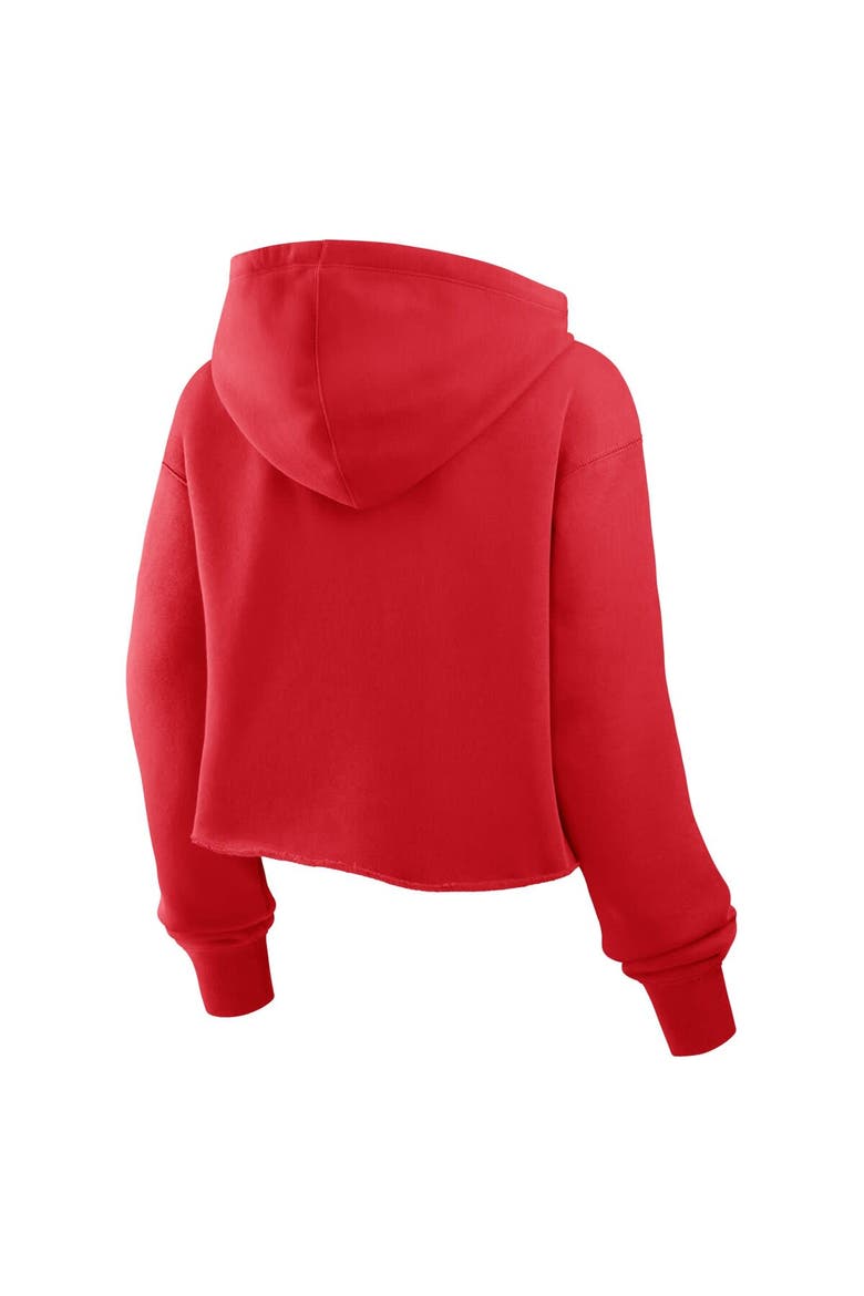 Women's Fanatics Scarlet San Francisco 49ers Oversized Hometown Heritage Cropped Hoodie, Alternate, color, Scarlet