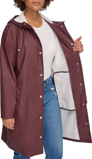 Levi's® Water Resistant Hooded Long Rain Jacket | Nordstrom