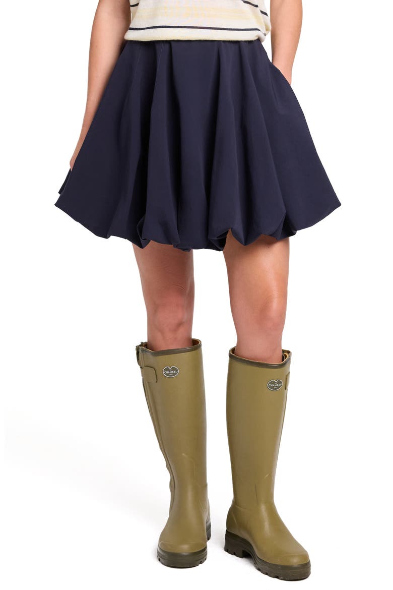 Julia Bubble Hem Skirt, Main, color, MIDNIGHT