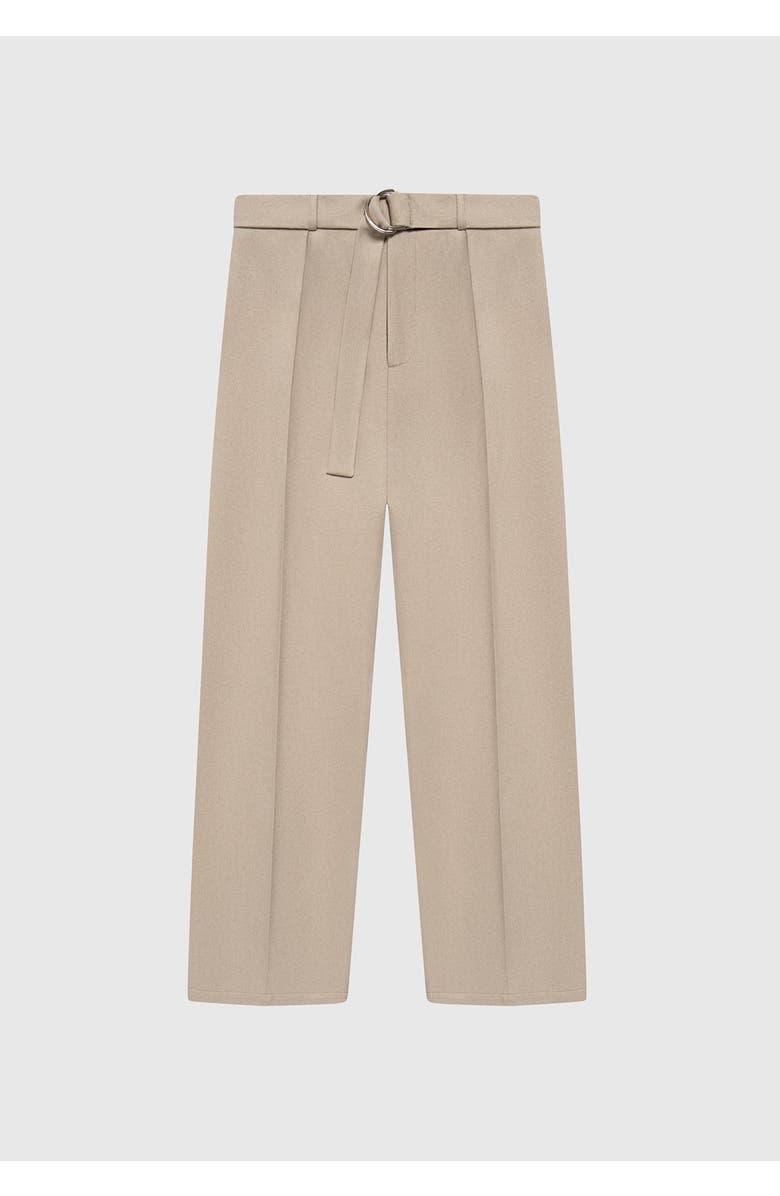 Manière De Voir Louis Relaxed Fit Belted Tailored Trousers, Alternate, color, Beige