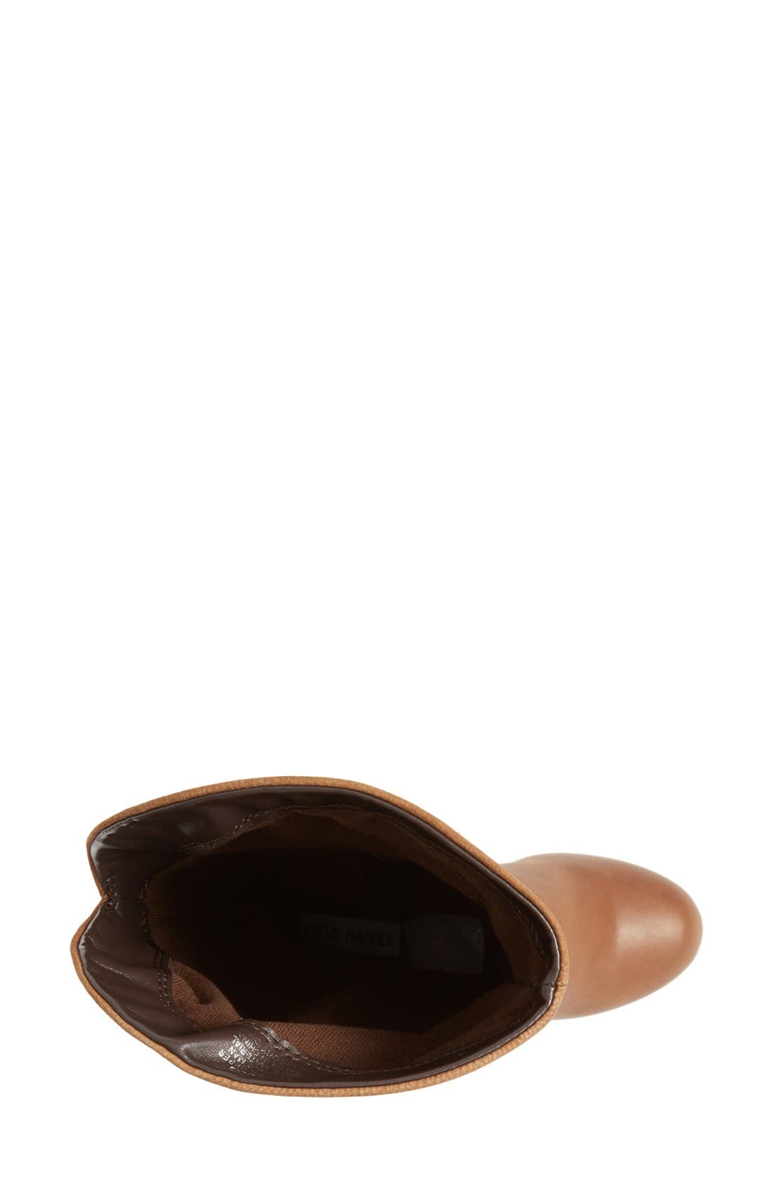 'Rackey' Leather Platform Boot, Alternate, color, COGNAC LEATHER