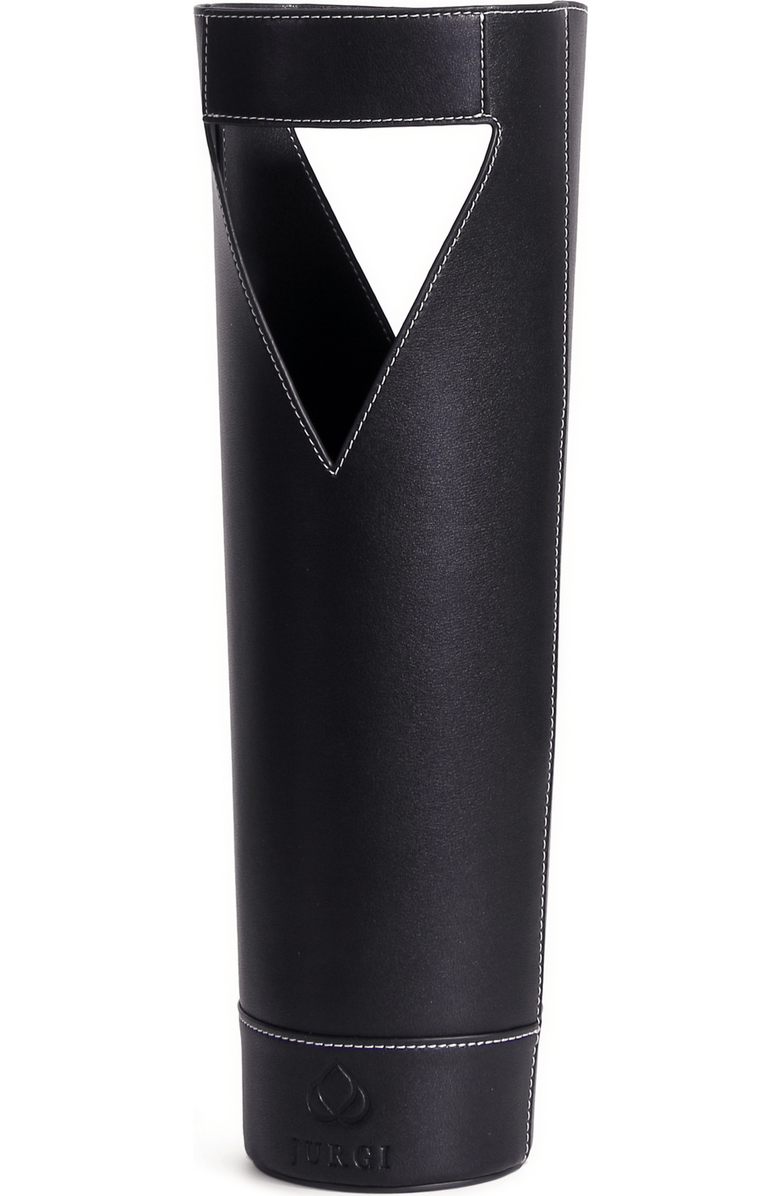 JURGI Wine and Champagne Carrier in Leather, Main, color, Black