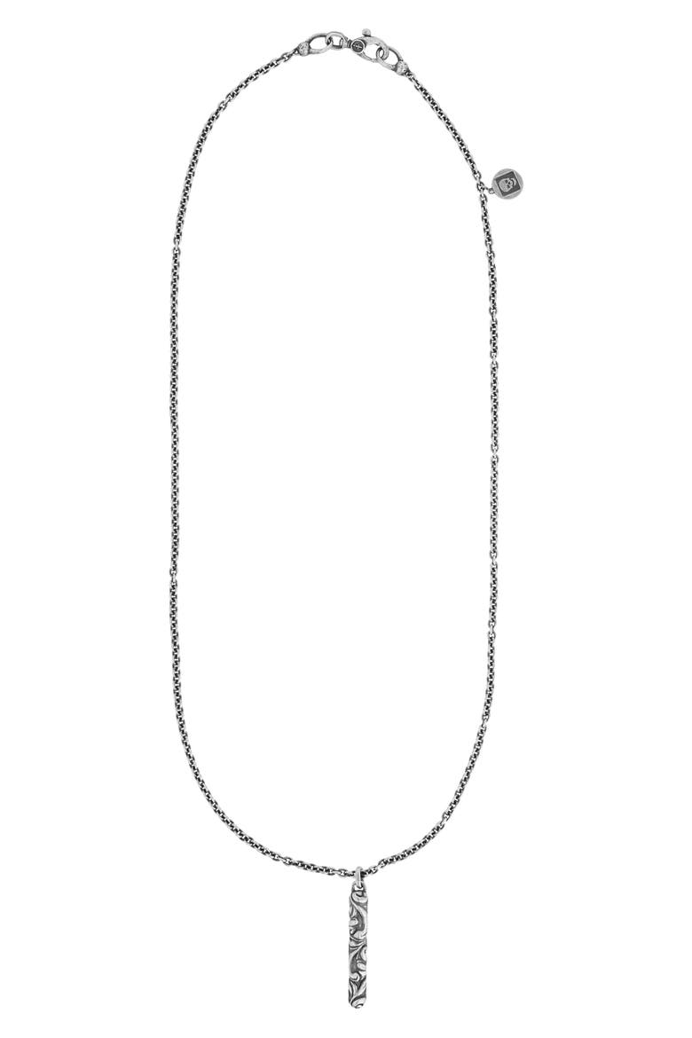 Men's Gothic Pendant Necklace, Alternate, color, SILVER
