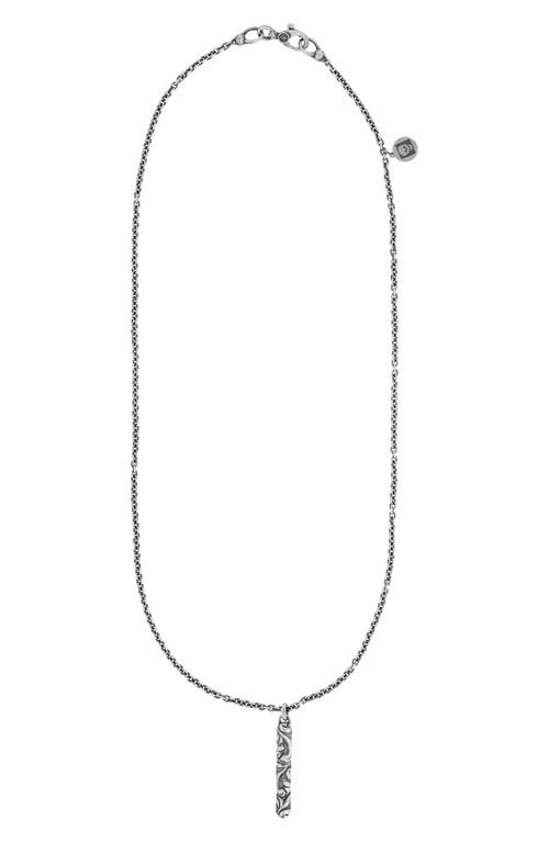 John Varvatos Gothic Pendant Necklace In Metallic