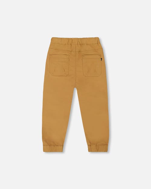 DEUX PAR DEUX DEUX PAR DEUX BOY'S STRETCH TWILL JOGGER PANT TAN
