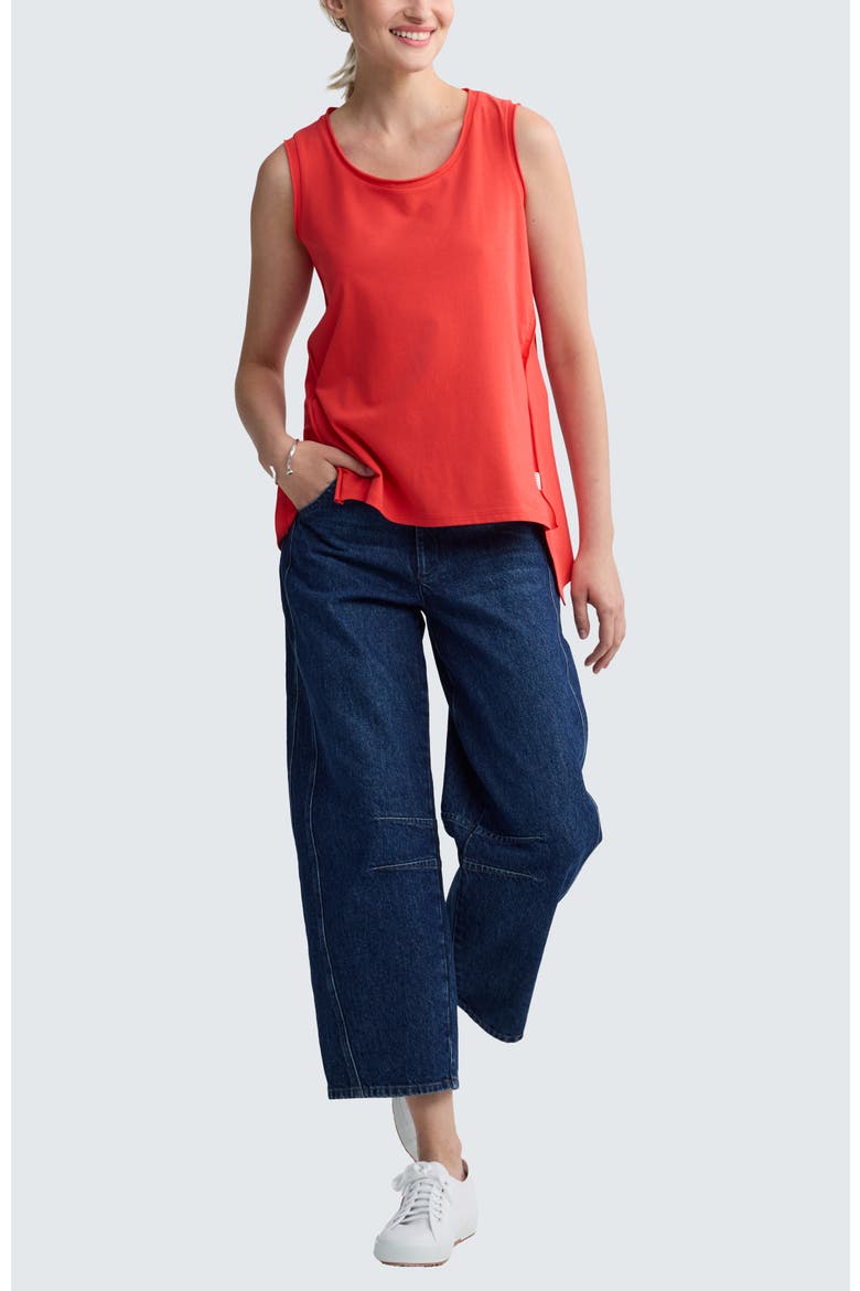 Lennon Structured Denim Pants, Alternate, color, Indigo Denim