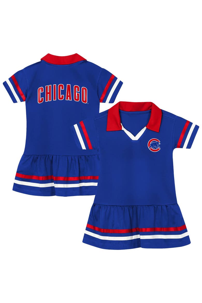 Preschool Outerstuff  Royal Chicago Cubs Big League Hit Dress, Main, color, Royal