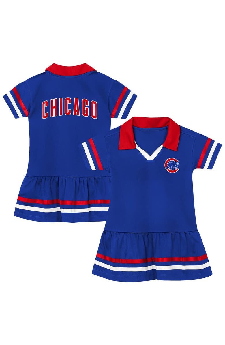 Outerstuff Preschool Outerstuff  Royal Chicago Cubs Big League Hit Dress, Main, color, Royal