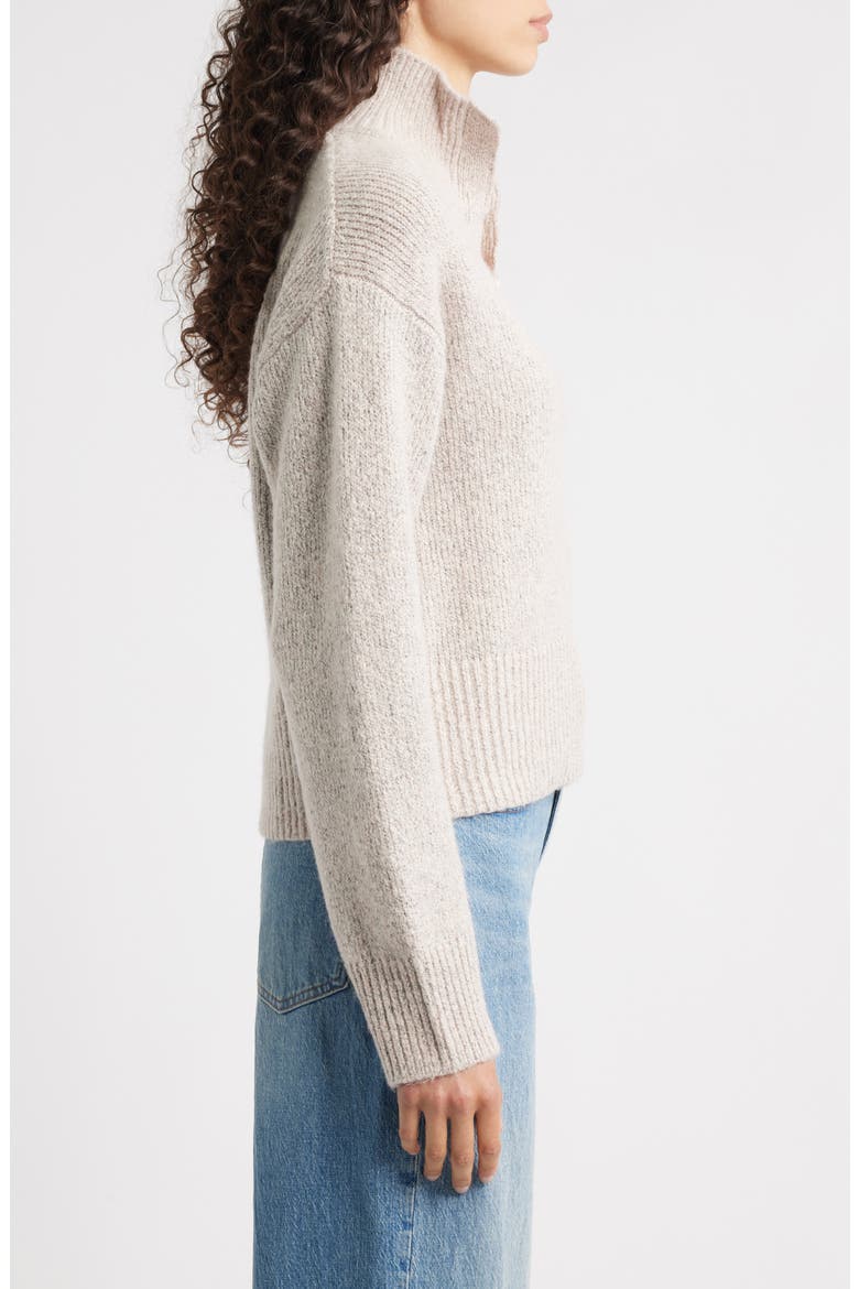 Snap Front Henley Sweater, Alternate, color, OAT