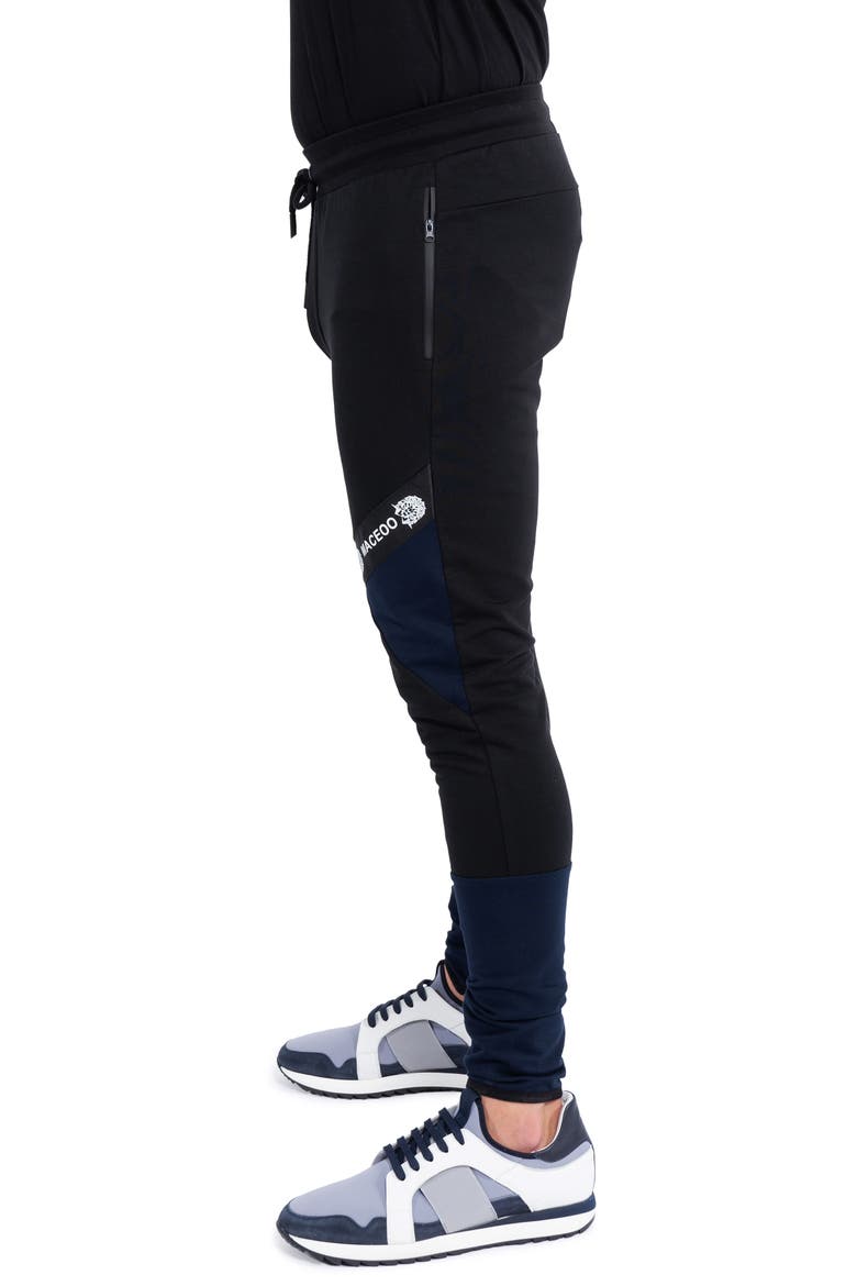 Colorblock Joggers, Alternate, color, BLACK