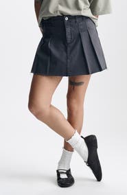 Brooklyn Industries Pleated Stretch Cotton Twill Skort