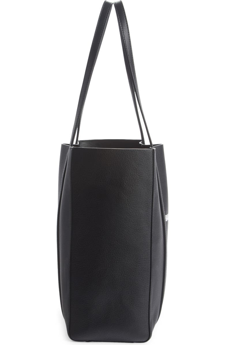 Balenciaga Extra Small Everyday Logo Calfskin Tote, Alternate, color,