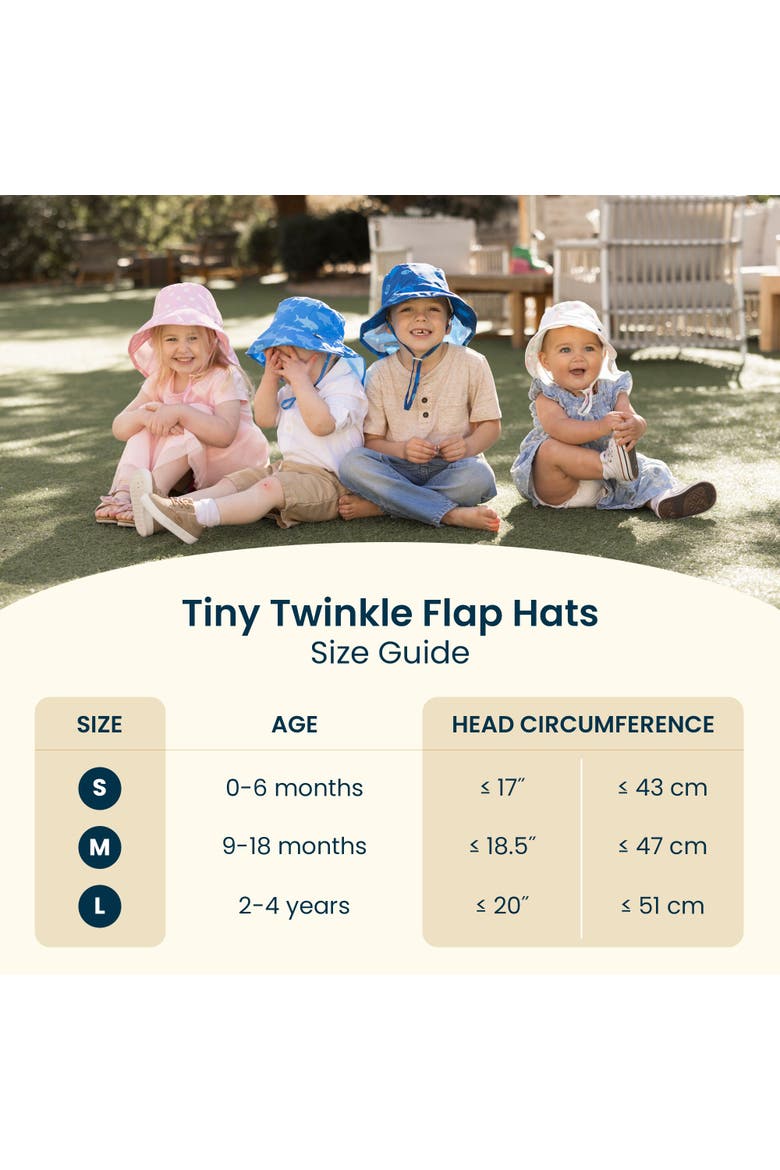 Baby UPF 50+  Sun Protection Flap Hat, Alternate, color, Beige Checkers
