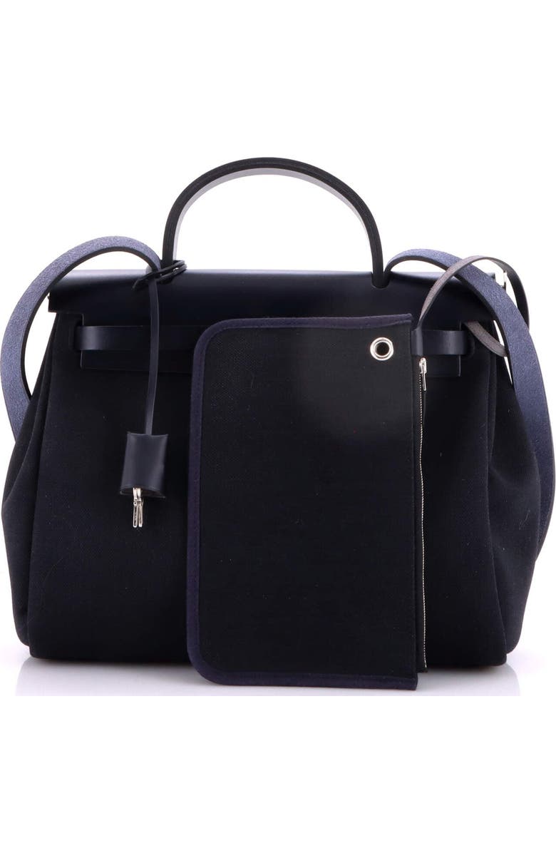 Pre-Owned Hermes Herbag Zip Leather and Toile 31, Alternate, color, Caban