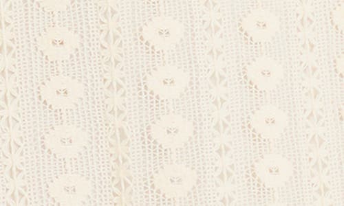 The Good Journey Open Stitch Cotton Midi Dress In Natural