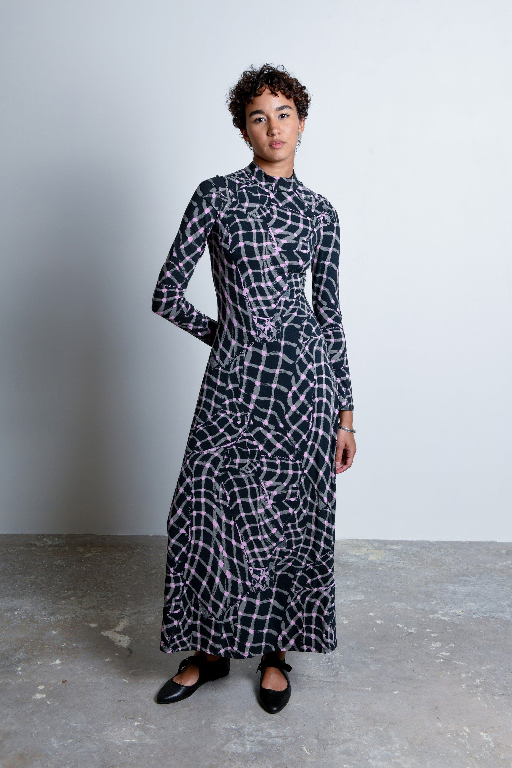 Speculus Turtleneck Jersey Maxi Dress - image 2