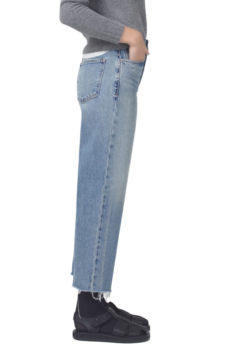 Citizens of Humanity Florence High Waist Wide Straight Leg Jeans, Alternate, color,