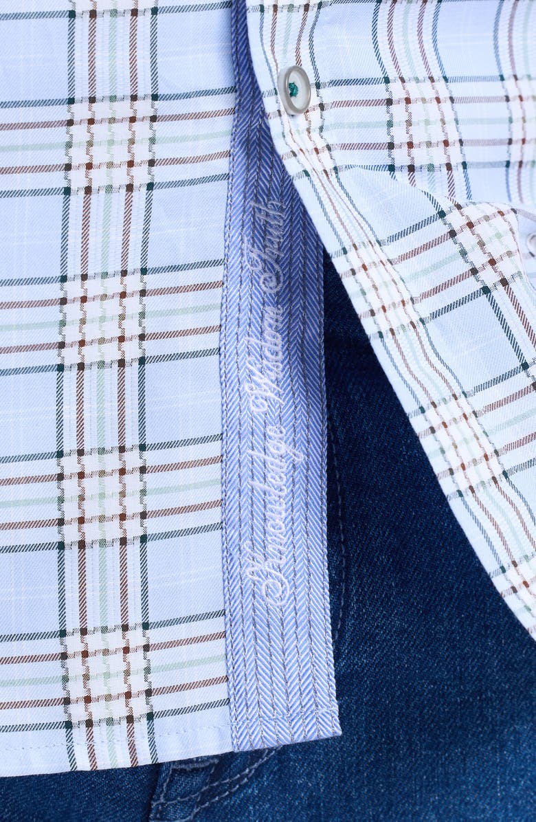 Robert Graham Portsoken Cotton Button-Up Shirt, Alternate, color, Light Blue