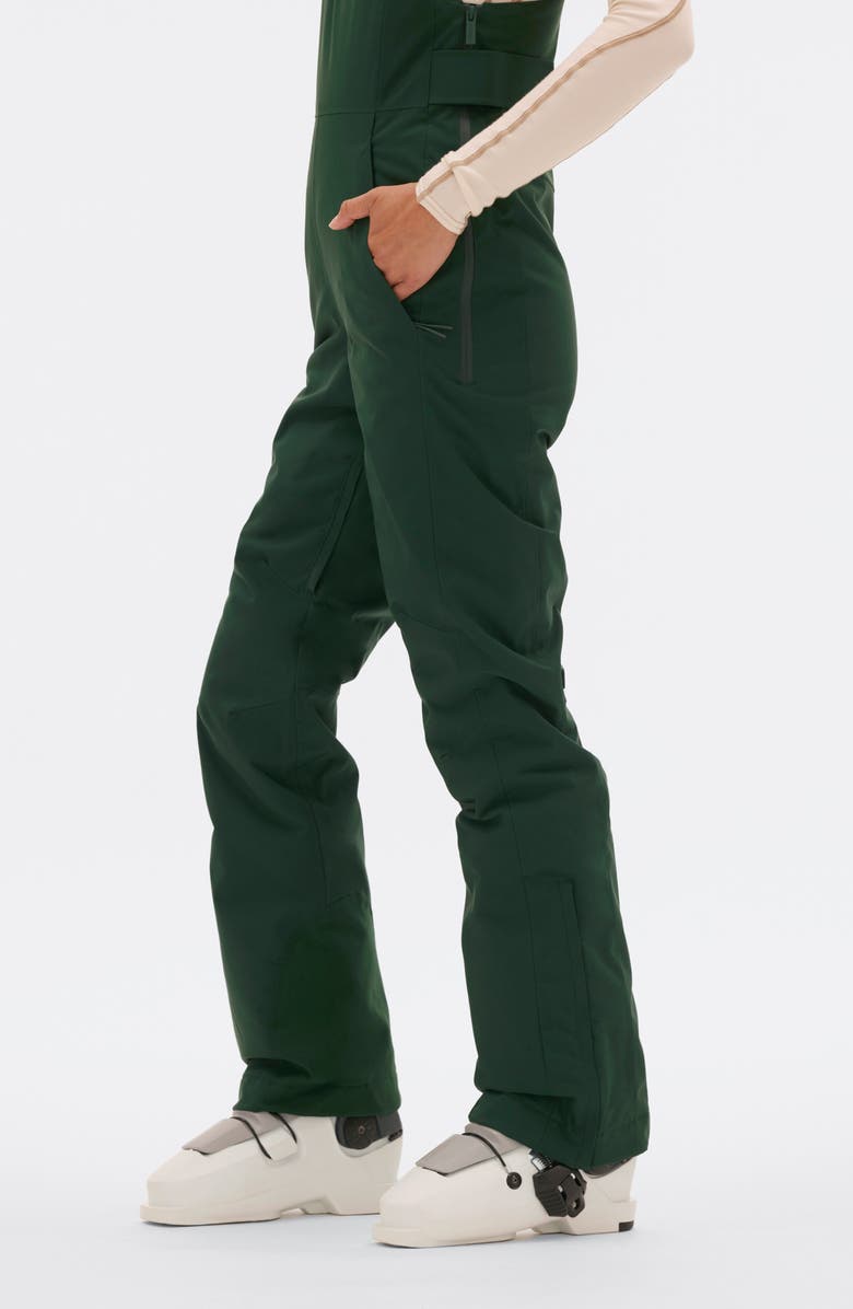 Halfdays Carson Waterproof Snow Bib Overalls, Alternate, color, Alpine Green