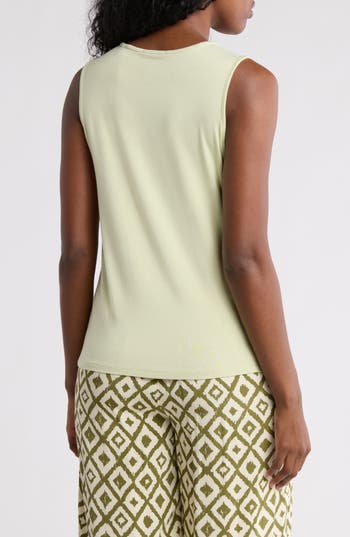 T Tahari Side Knot Tank In Pale Sage