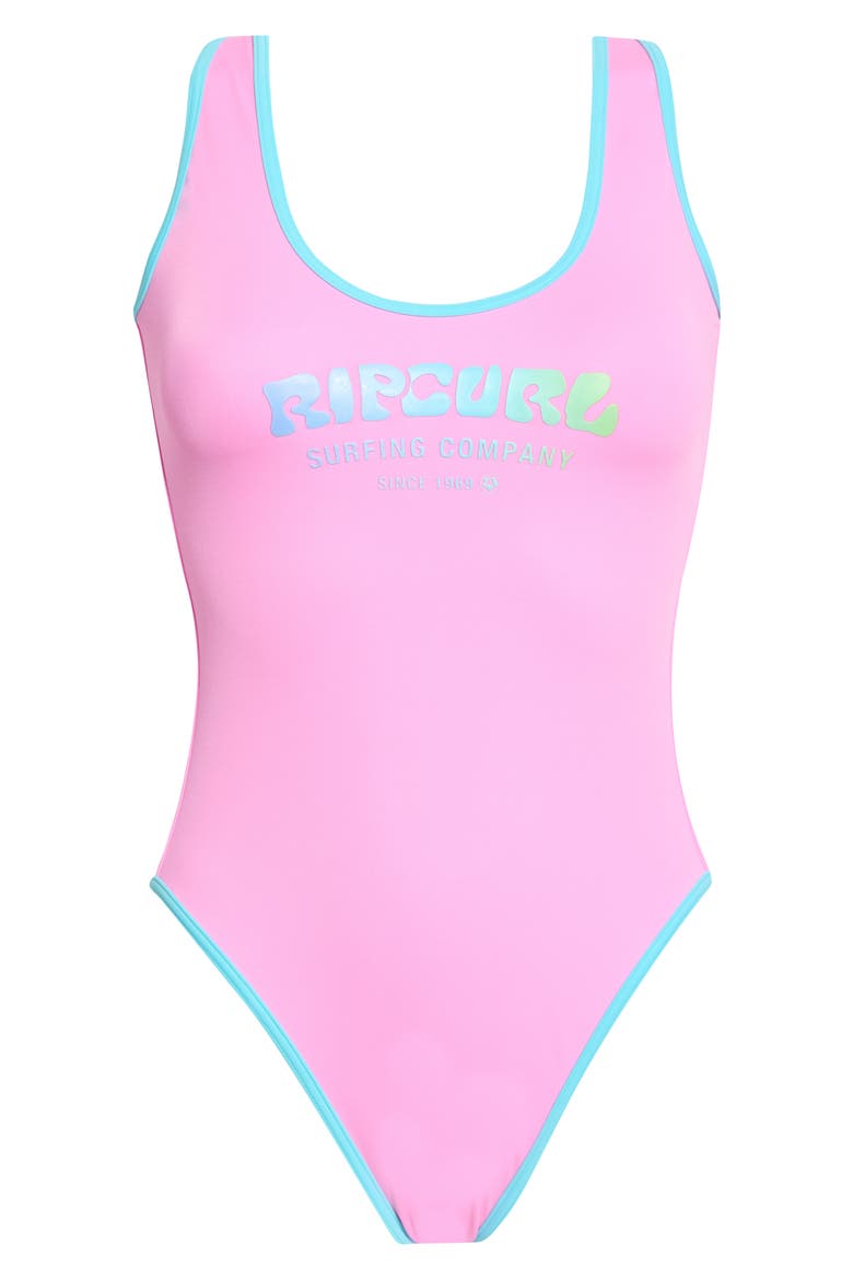 Surf Puff One-Piece Swimsuit, Alternate, color, LIGHT PINK