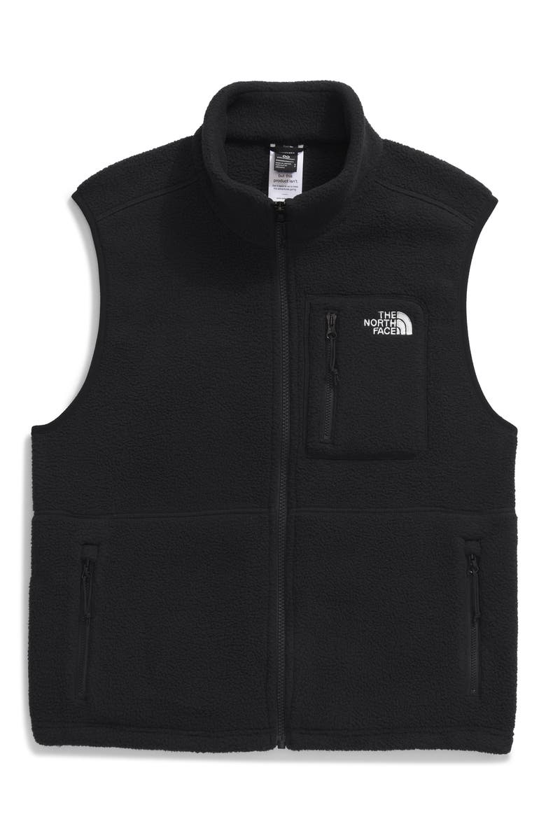 Yumori High Pile Fleece Vest, Alternate, color, TNF BLACK