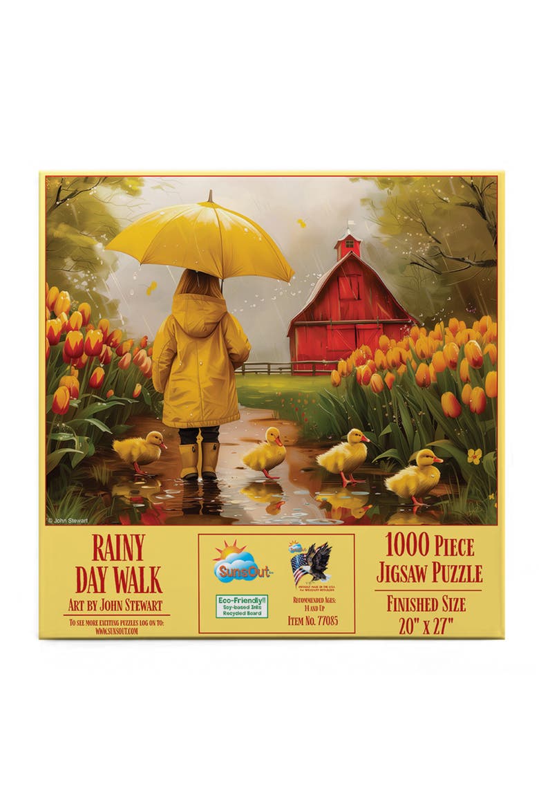 Rainy Day Walk 1000 piece Jigsaw Puzzle for Adults, Alternate, color, Multicolor