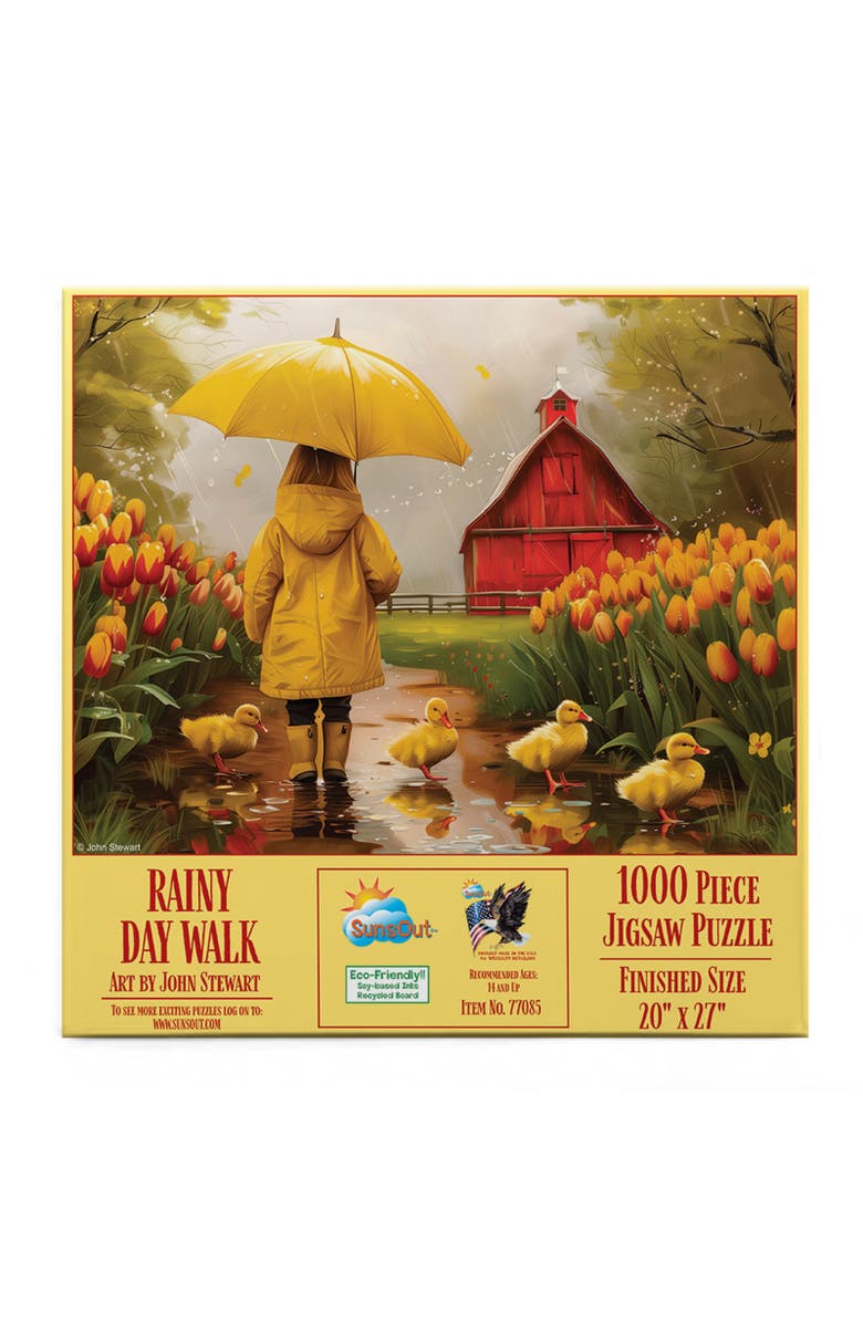 Sunsout Rainy Day Walk 1000 piece Jigsaw Puzzle for Adults, Alternate, color, Multicolor