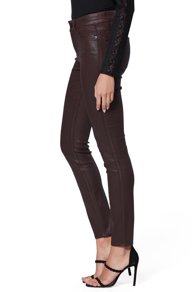 Transcend Hoxton High Waist Coated Ankle Skinny Jeans, Alternate, color, CHICORY LUXE COATED