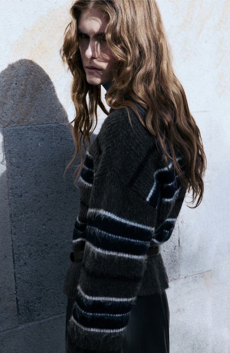 MANGO Stripe Sweater, Alternate, color, 