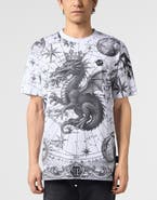 PHILIPP PLEIN Round Neck T-shirt All-over Zodiac Men