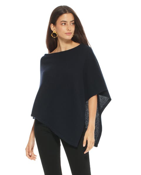 Pure Cashmere Capelet Poncho