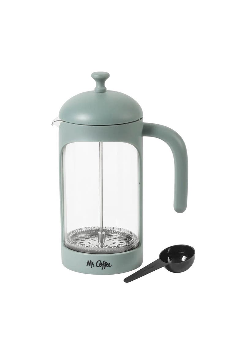 31 Ounce Retro Brew French Press Coffee Maker, Main, color, Blue