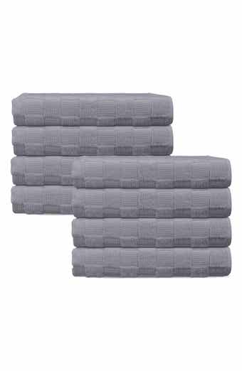 Waffle Terry 8-Piece Turkish Cotton Hand Towels