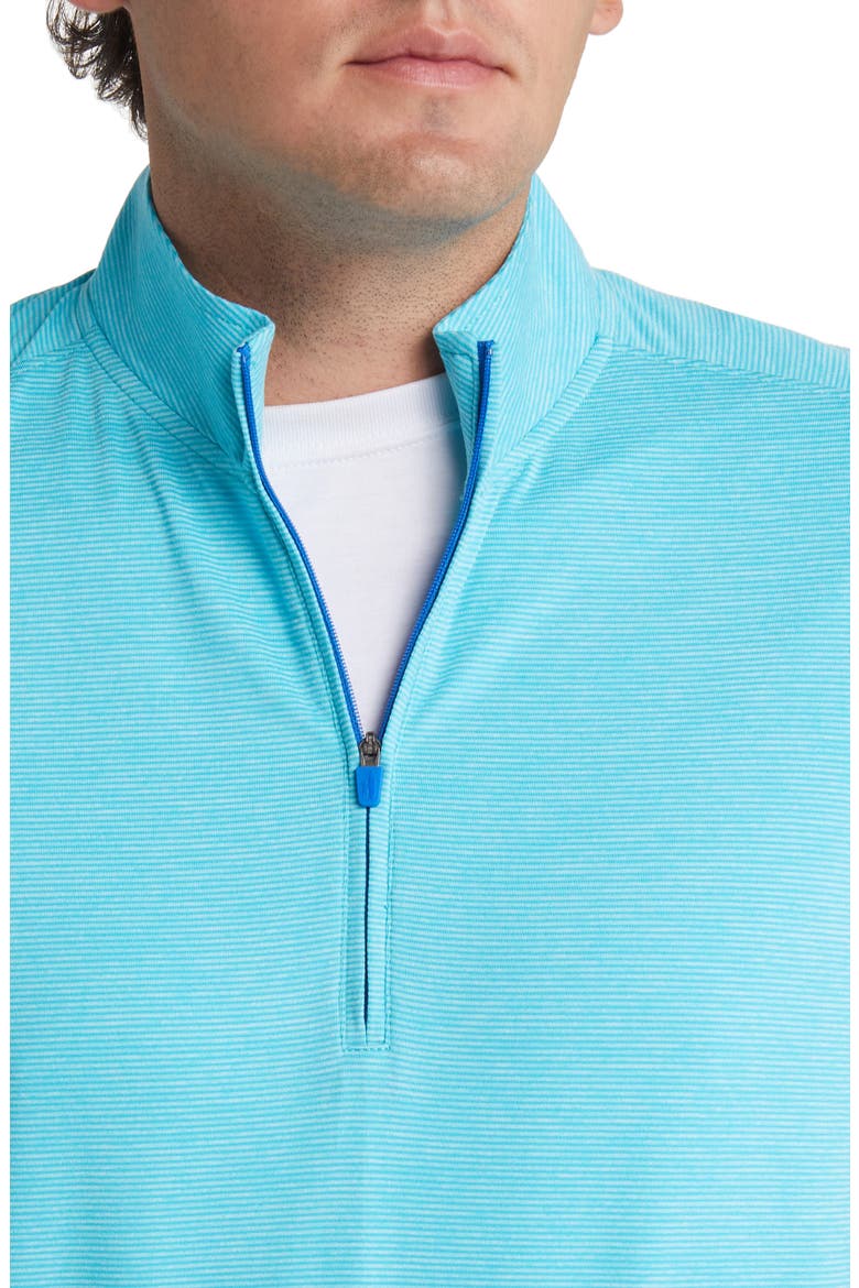 Vaughn Classic Fit Quarter Zip Performance Pullover, Alternate, color, CAICOS