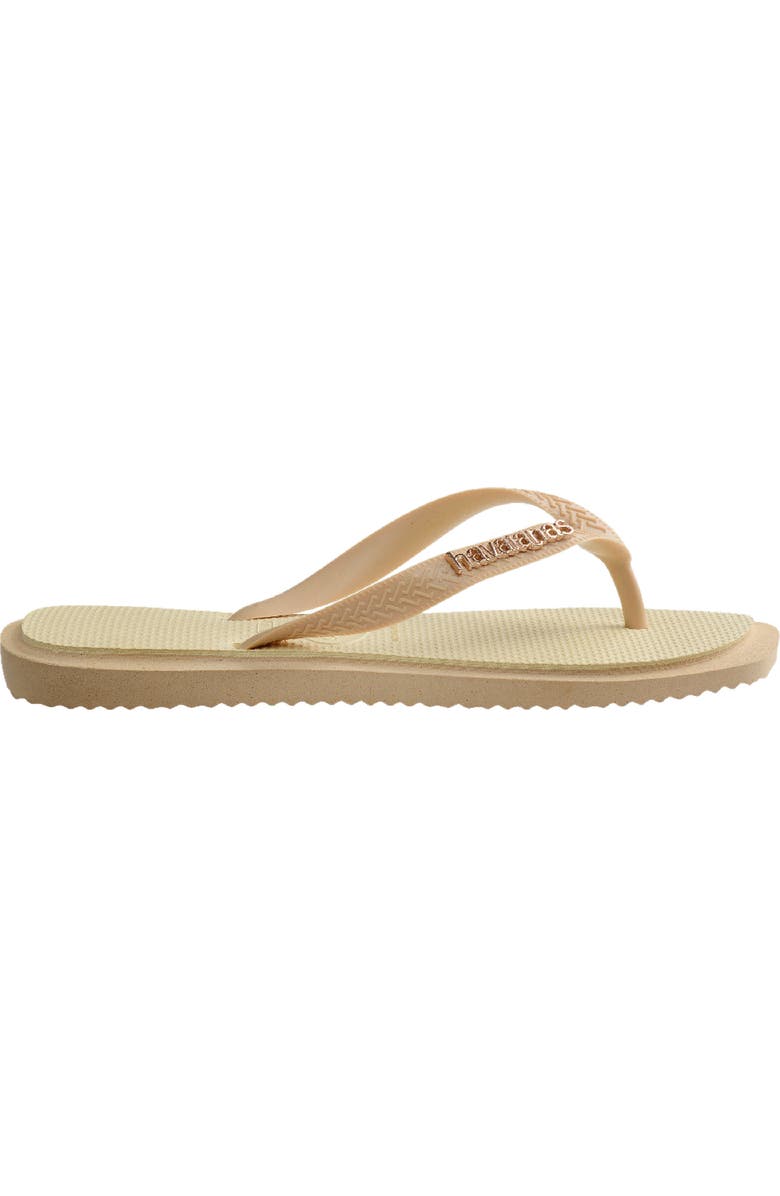 Havaianas Fusion Square Logo Flip Flop, Alternate, color, Golden