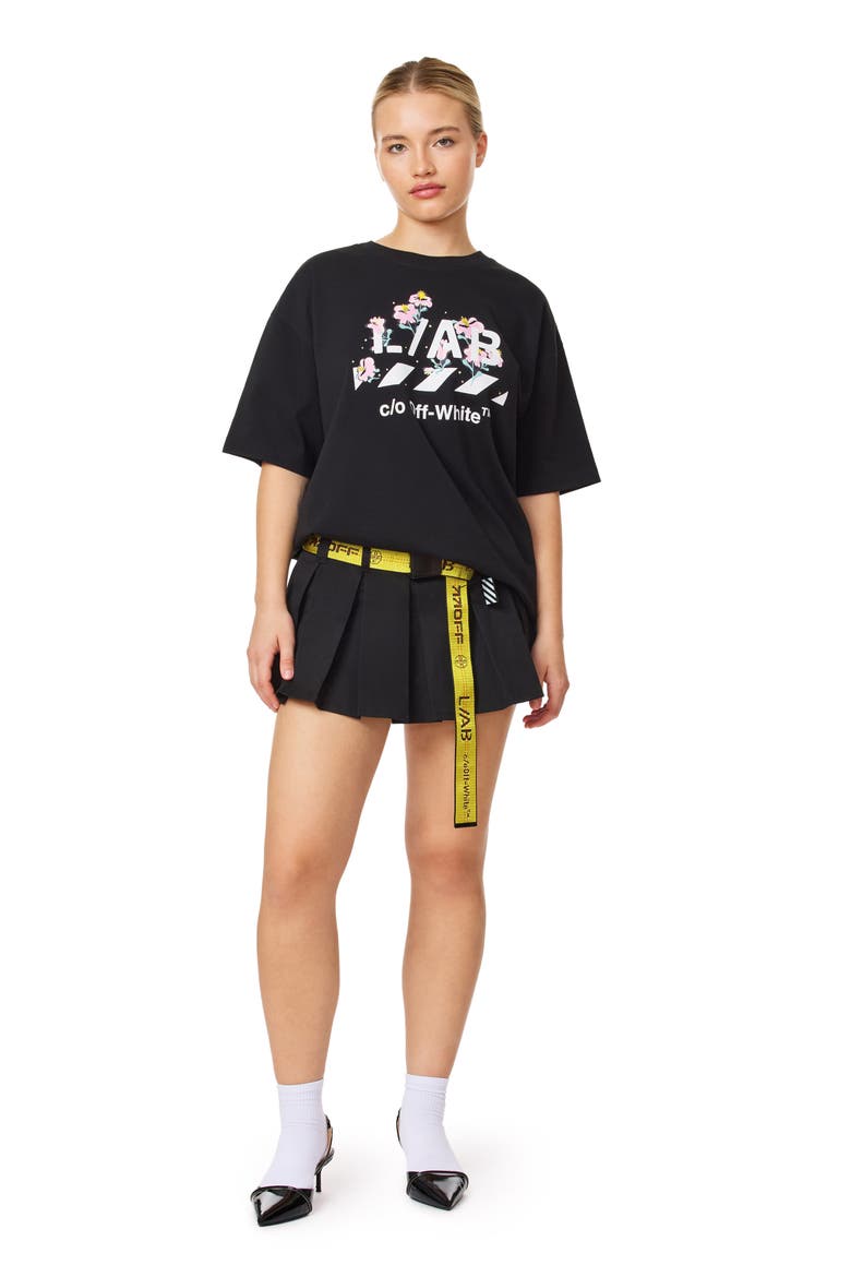 Floral Graphic Tee, Alternate, color, BLACK NIGHT