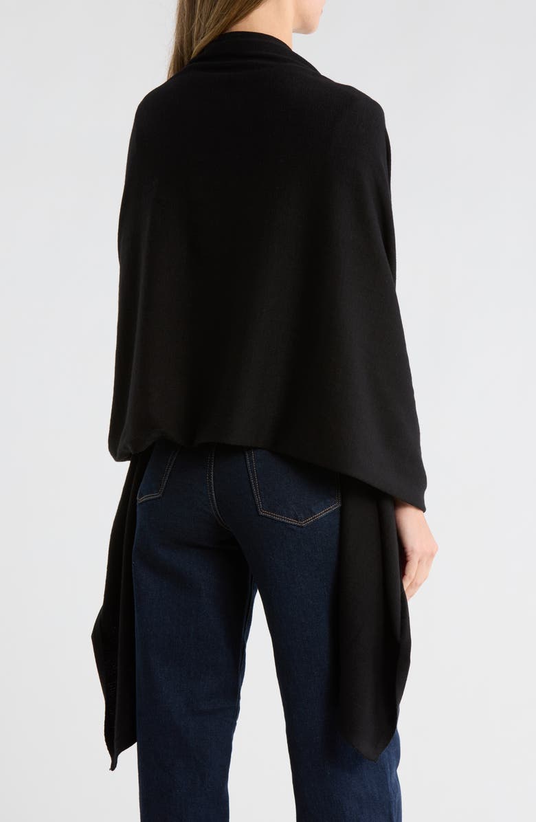 Nordstrom Travel Wrap Scarf, Alternate, color, Black