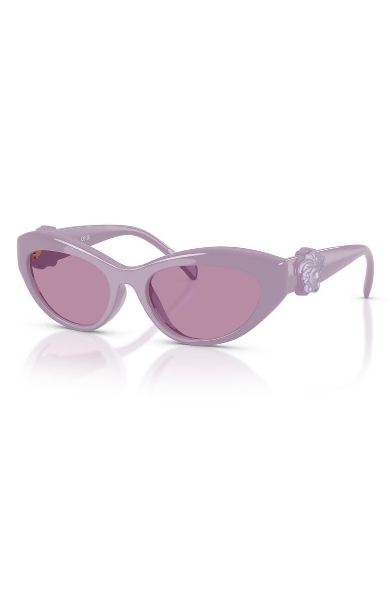 Versace 49mm Small Cat Eye Sunglasses, Alternate, color, Lilac