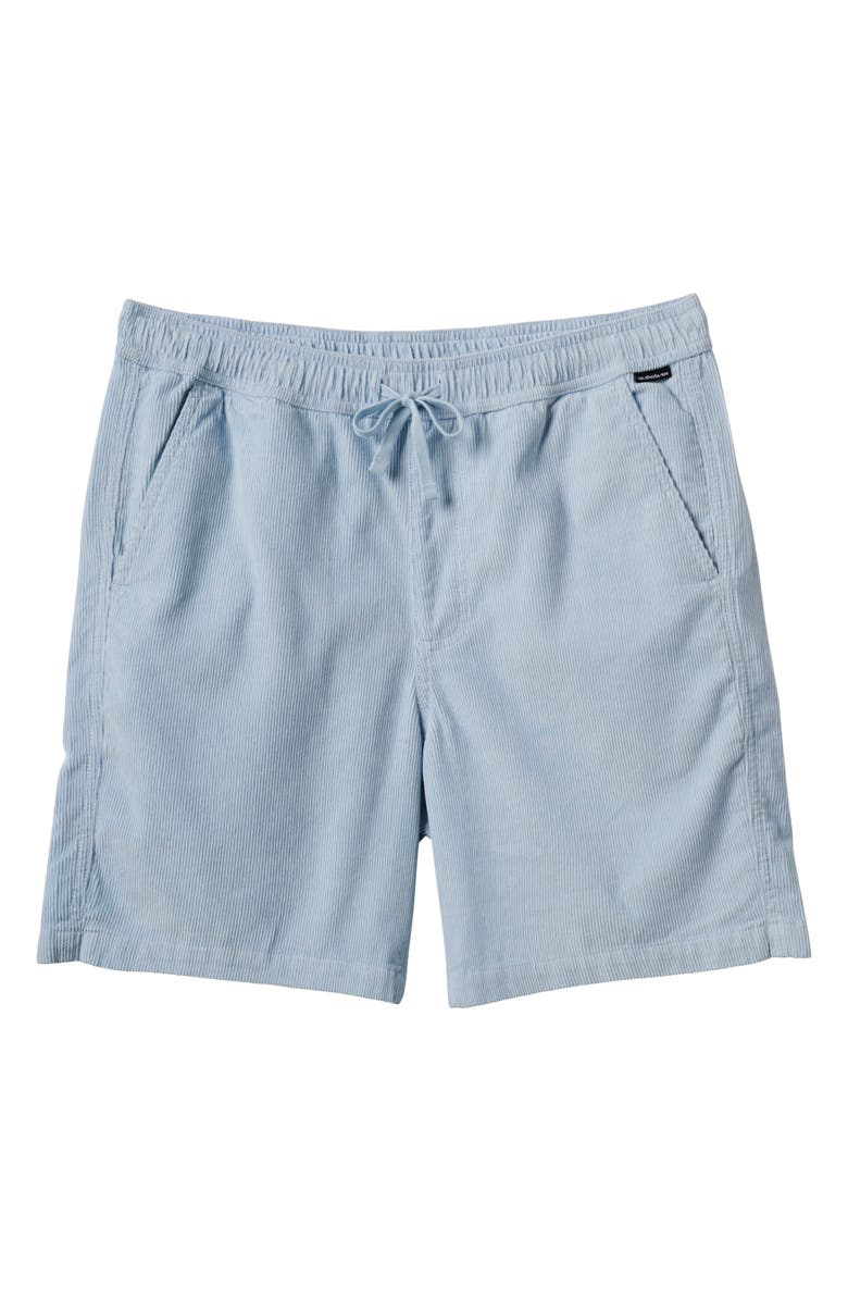 Quiksilver Taxer Corduroy Drawstring Shorts, Main, color, Skyway