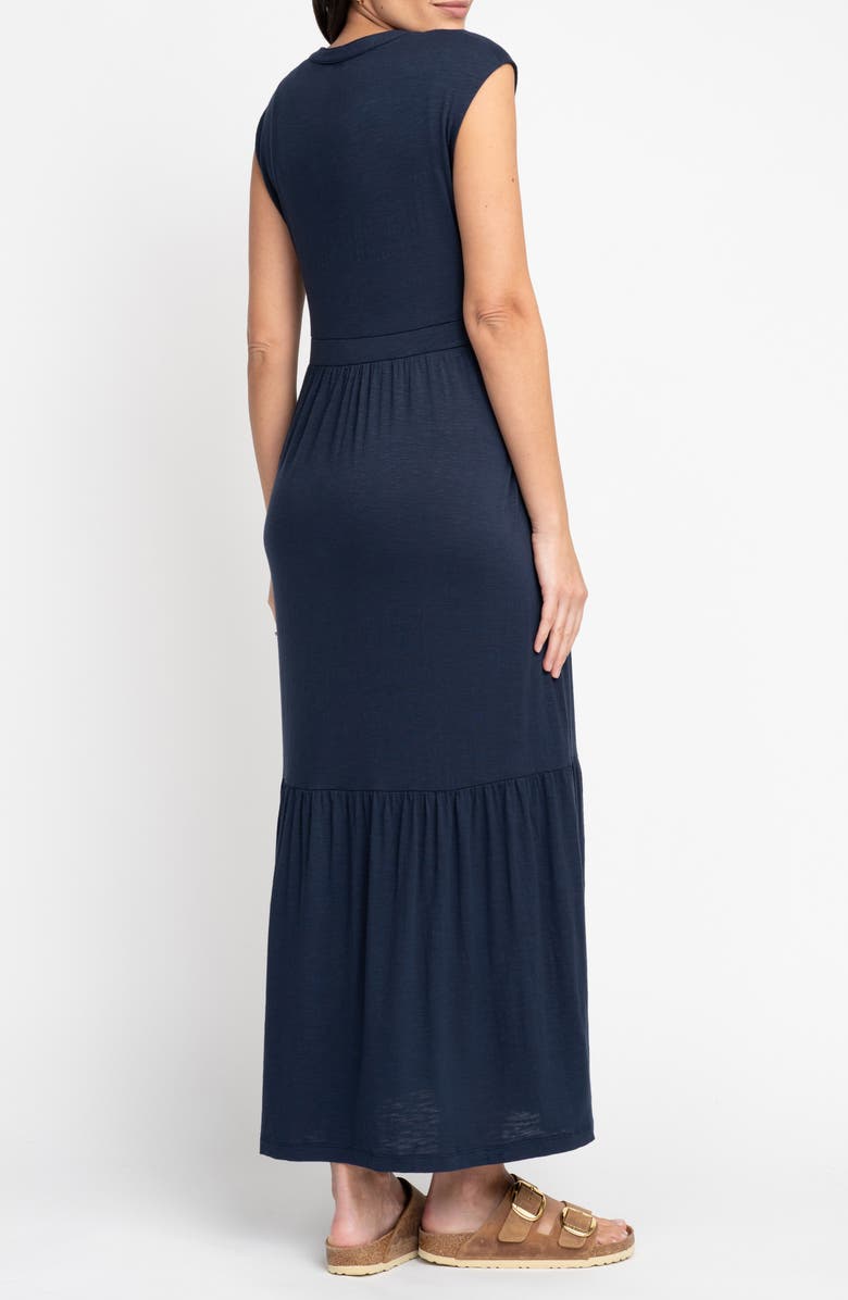 Seraphine Cap Sleeve Jersey Maternity/Nursing Dress, Alternate, color, 
