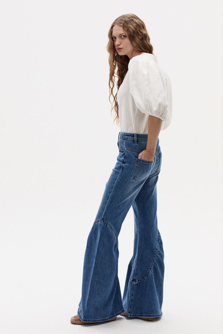 Boho Denim Pants, Alternate, color, Washed Indigo