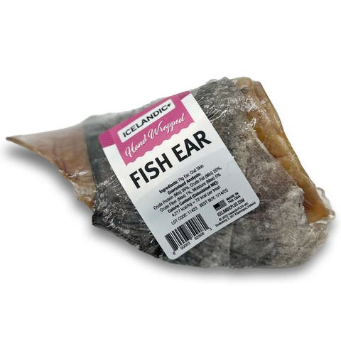 Pig Ear Handwrapped In Cod Skin Dog Treat